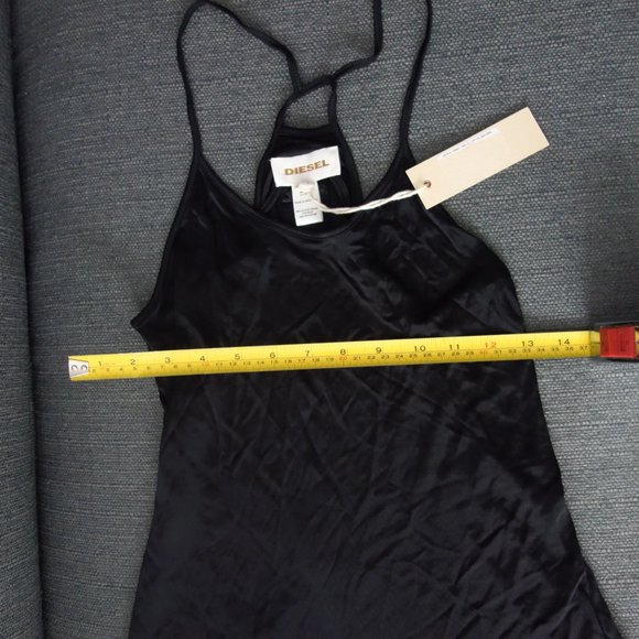 Diesel 00CELE 00NKF 100% RAYON-VISCOSE Made in Portugal Black Camisole Size L - Picture 9 of 13